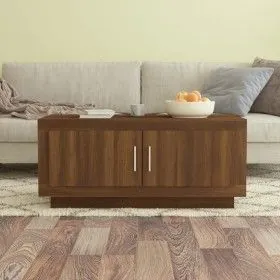 Engineered wood coffee table in brown oak 102x50x45 cm by vidaXL, Coffee table - Ref: Foro24-817233, Price: 53,95 €, Discount: %