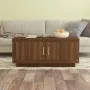 Engineered wood coffee table in brown oak 102x50x45 cm by vidaXL, Coffee table - Ref: Foro24-817233, Price: 53,95 €, Discount: %