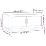 Engineered wood coffee table in brown oak 102x50x45 cm by vidaXL, Coffee table - Ref: Foro24-817233, Price: 53,95 €, Discount: %