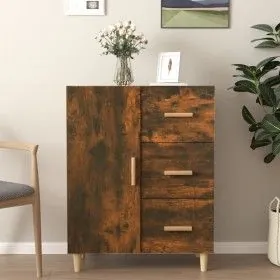 Sideboard aus geräuchertem Eichenholzwerkstoff, 69,5 x 34 x 90 cm von vidaXL, Sideboards - Ref: Foro24-817351, Preis: 66,66 €...