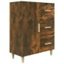 Aparador de madera de ingeniería roble ahumado 69,5x34x90 cm de vidaXL, Aparadores - Ref: Foro24-817351, Precio: 66,65 €, Des...