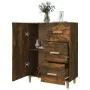 Sideboard aus geräuchertem Eichenholzwerkstoff, 69,5 x 34 x 90 cm von vidaXL, Sideboards - Ref: Foro24-817351, Preis: 66,66 €...