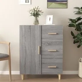 Sonoma gray engineered wood sideboard 69.5x34x90 cm by vidaXL, Sideboards - Ref: Foro24-817352, Price: 77,39 €, Discount: %
