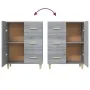 Aparador de madera de ingeniería gris Sonoma 69,5x34x90 cm de vidaXL, Aparadores - Ref: Foro24-817352, Precio: 77,10 €, Descu...