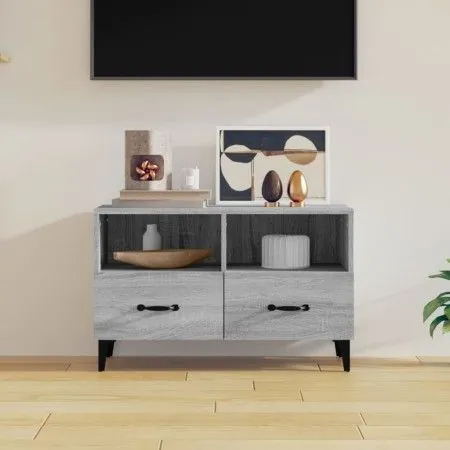 Möbel für TV aus grauem Sonoma-Sperrholz 80x30x30 cm von vidaXL, TV-Möbel - Ref: Foro24-817493, Preis: 49,82 €, Rabatt: %