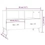 Möbel für TV aus grauem Sonoma-Sperrholz 80x30x30 cm von vidaXL, TV-Möbel - Ref: Foro24-817493, Preis: 49,82 €, Rabatt: %