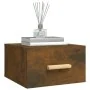 Wand-Nachttische, 2 Stück, Farbe Eiche geräuchert, 35 x 35 x 20 cm von vidaXL, Nachttische - Ref: Foro24-817574, Preis: 40,35...