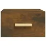 Wand-Nachttische, 2 Stück, Farbe Eiche geräuchert, 35 x 35 x 20 cm von vidaXL, Nachttische - Ref: Foro24-817574, Preis: 40,35...