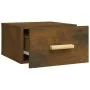 Wand-Nachttische, 2 Stück, Farbe Eiche geräuchert, 35 x 35 x 20 cm von vidaXL, Nachttische - Ref: Foro24-817574, Preis: 40,35...