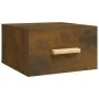 Wand-Nachttische, 2 Stück, Farbe Eiche geräuchert, 35 x 35 x 20 cm von vidaXL, Nachttische - Ref: Foro24-817574, Preis: 40,35...