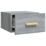 Mesitas de noche de pared 2 uds color gris Sonoma 35x35x20 cm de vidaXL, Mesitas de noche - Ref: Foro24-817576, Precio: 33,81...