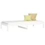 Sofá cama madera maciza de pino blanco 90x200 cm de vidaXL, Camas y somieres - Ref: Foro24-820413, Precio: 86,47 €, Descuento: %
