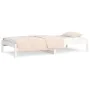 Sofá cama madera maciza de pino blanco 90x200 cm de vidaXL, Camas y somieres - Ref: Foro24-820413, Precio: 86,47 €, Descuento: %