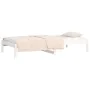 Sofá cama madera maciza de pino blanco 90x200 cm de vidaXL, Camas y somieres - Ref: Foro24-820413, Precio: 86,47 €, Descuento: %