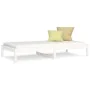 Sofá cama de madera maciza de pino blanco 90x190 cm de vidaXL, Camas y somieres - Ref: Foro24-820423, Precio: 55,97 €, Descue...