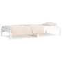 Sofá cama de madera maciza de pino blanco 90x190 cm de vidaXL, Camas y somieres - Ref: Foro24-820423, Precio: 55,97 €, Descue...