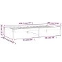 Sofá cama de madera maciza de pino blanco 90x190 cm de vidaXL, Camas y somieres - Ref: Foro24-820423, Precio: 55,97 €, Descue...