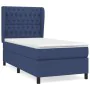 Cama box spring con colchón tela azul 90x200 cm de vidaXL, Camas y somieres - Ref: Foro24-3128179, Precio: 369,32 €, Descuent...