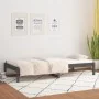 Sofá cama de madera maciza de pino gris 90x190 cm de vidaXL, Camas y somieres - Ref: Foro24-820424, Precio: 86,48 €, Descuent...