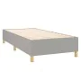Box spring bed with light gray fabric mattress 90x200 cm by vidaXL, Beds and slatted bases - Ref: Foro24-3128813, Price: 337,...