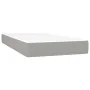 Box spring bed with light gray fabric mattress 90x200 cm by vidaXL, Beds and slatted bases - Ref: Foro24-3128813, Price: 337,...