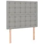 Box spring bed with light gray fabric mattress 90x200 cm by vidaXL, Beds and slatted bases - Ref: Foro24-3128813, Price: 337,...