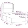 Box spring bed with blue fabric mattress 90x200 cm by vidaXL, Beds and slatted bases - Ref: Foro24-3128339, Price: 357,59 €, ...