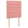 Box spring bed with pink velvet mattress 80x200 cm by vidaXL, Beds and slatted bases - Ref: Foro24-3129362, Price: 362,20 €, ...