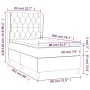 Box spring bed with pink velvet mattress 80x200 cm by vidaXL, Beds and slatted bases - Ref: Foro24-3129362, Price: 362,20 €, ...