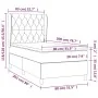 Boxspringbett mit rosa Samtmatratze 80x200 cm von vidaXL, Betten und Lattenroste - Ref: Foro24-3129362, Preis: 344,89 €, Raba...