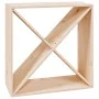 Solid pine wood wine rack 62x25x62 cm by vidaXL, Wine and liquor cabinets - Ref: Foro24-821759, Price: 48,21 €, Discount: %