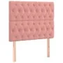 Box spring bed with pink velvet mattress 90x200 cm by vidaXL, Beds and slatted bases - Ref: Foro24-3129374, Price: 344,78 €, ...