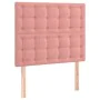 Box spring bed with pink velvet mattress 90x200 cm by vidaXL, Beds and slatted bases - Ref: Foro24-3129434, Price: 339,16 €, ...