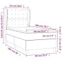Box spring bed with pink velvet mattress 90x200 cm by vidaXL, Beds and slatted bases - Ref: Foro24-3129434, Price: 339,16 €, ...
