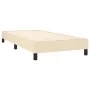 Cama box spring con colchón tela color crema 100x200 cm de vidaXL, Camas y somieres - Ref: Foro24-3129774, Precio: 303,06 €, ...