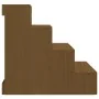 Pet ladder solid honey brown pine wood 40x49x47 cm by vidaXL, Pet Steps and Ramps - Ref: Foro24-822469, Price: 69,85 €, Disco...
