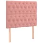 Box spring bed with pink velvet mattress 90x190 cm by vidaXL, Beds and slatted bases - Ref: Foro24-3129368, Price: 373,58 €, ...
