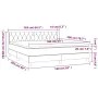 Box spring bed with black fabric mattress 160x200 cm by vidaXL, Beds and slatted bases - Ref: Foro24-3129963, Price: 523,17 €...