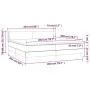 Boxspringbett mit schwarzer Stoffmatratze 200x200 cm von vidaXL, Betten und Lattenroste - Ref: Foro24-3129579, Preis: 586,40 ...