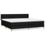 Box spring bed with black fabric mattress 200x200 cm by vidaXL, Beds and slatted bases - Ref: Foro24-3130299, Price: 587,66 €...