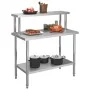 Küchenarbeitstisch mit Edelstahlablage 120x60x120cm von vidaXL, Wiederherstellung - Ref: Foro24-3054468, Preis: 210,12 €, Rab...
