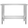 Küchenarbeitstisch mit Edelstahlablage 120x60x120cm von vidaXL, Wiederherstellung - Ref: Foro24-3054468, Preis: 210,12 €, Rab...