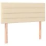 Box spring bed with cream fabric mattress 100x200 cm by vidaXL, Beds and slatted bases - Ref: Foro24-3130334, Price: 304,04 €...