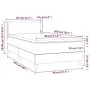 Box spring bed with black fabric mattress 80x200 cm by vidaXL, Beds and slatted bases - Ref: Foro24-3129507, Price: 278,63 €,...