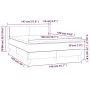 Boxspringbett mit schwarzer Stoffmatratze 140x190 cm von vidaXL, Betten und Lattenroste - Ref: Foro24-3129547, Preis: 423,10 ...