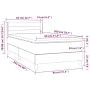 Box spring bed with black fabric mattress 80x200 cm by vidaXL, Beds and slatted bases - Ref: Foro24-3130307, Price: 286,39 €,...