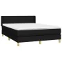 Cama box spring con colchón tela negro 140x190 cm de vidaXL, Camas y somieres - Ref: Foro24-3130107, Precio: 469,48 €, Descue...
