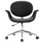 Silla de oficina giratoria de cuero sintético negro de vidaXL, Sillas de oficina - Ref: Foro24-3054824, Precio: 119,61 €, Des...