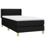 Cama box spring con colchón tela negro 90x190 cm de vidaXL, Camas y somieres - Ref: Foro24-3130315, Precio: 285,60 €, Descuen...