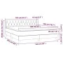 Boxspringbett mit cremefarbener Stoffmatratze 160x200 cm von vidaXL, Betten und Lattenroste - Ref: Foro24-3129966, Preis: 521...